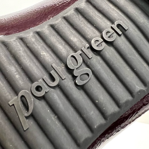 Paul Green Oxblood Patent Leather Slip On Loafer Flats Career Casual Women’s 10 - Picture 11 of 15